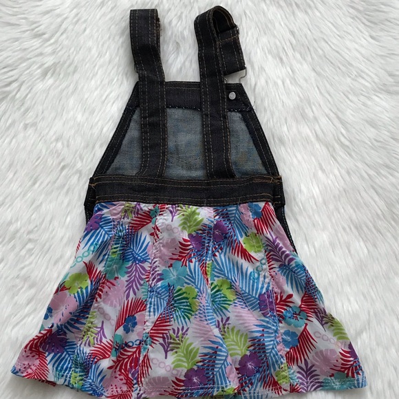 Coogi Denim & Tropical Palm Print Dress Size:2T - Picture 2 of 5